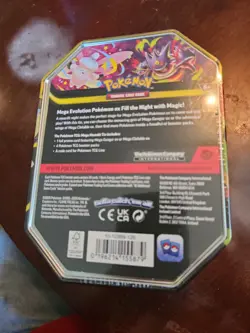 Pokemon Mega Evolution Mega Moonlit Tin Box CLEFABLE Sealed with 4 Booster Packs - Image 3