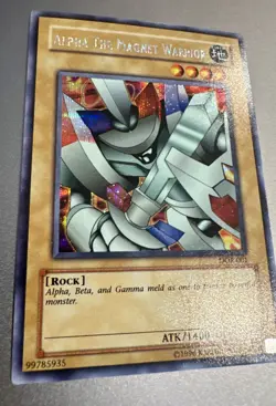 Yu-Gi-Oh Alpha the Magnet Warrior DOR-001 Secret Rare - Image 3