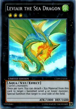 Yugioh Leviair the Sea Dragon CT09-EN018 Limited Edition Super Rare NM - Image 1