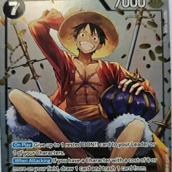 One Piece Monkey.D.Luffy P-075 One Piece Card Game Promo LP - Image 4
