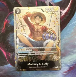 Bandai Monkey D. Luffy Character Promo Foil P-075 EN One Piece Card Game - Image 1
