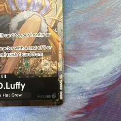 Bandai Monkey D. Luffy Character Promo Foil P-075 EN One Piece Card Game - Image 4