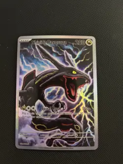 Shining Rayquaza Pokemon Card Display Art Card - Image 1