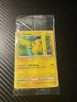 SEALED Pikachu 028/078 Pokemon GO Holo Rare Card - Image 1