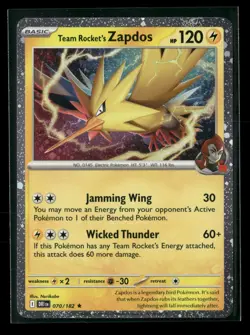 Team Rocket's Zapdos - 070/182 - cosmos Holo - Promo Miscellaneous Cards & Pro - Image 1
