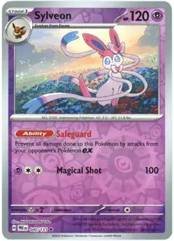 Sylveon 040/131 Reverse Holo Rare Prismatic | NM/MT | Pokemon Card TCG - Image 1