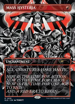 [MTG] Mass Hysteria (Showcase) (1426) (SLD) NM - Image 1