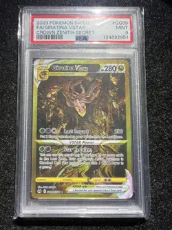 Pokemon 2023 Giratina VSTAR GG69/GG70 Full Art Secret Rare Crown Zenith PSA 9 - Image 1