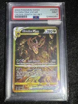 Pokemon 2023 Giratina VSTAR GG69/GG70 Full Art Secret Rare Crown Zenith PSA 9 - Image 2