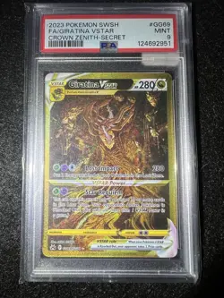 Pokemon 2023 Giratina VSTAR GG69/GG70 Full Art Secret Rare Crown Zenith PSA 9 - Image 3