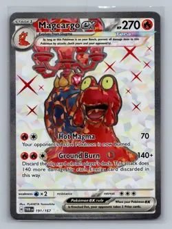 Magcargo ex 191/167 Ultra Rare Twilight Masquerade Pokemon Near Mint - Image 1