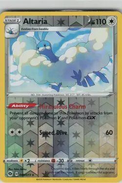 Altaria 049/073 Holo Rare Champion's Path Pokemon Lightly Played - Image 1