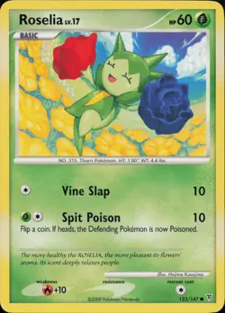 Roselia 123/147 Common Supreme Victors Pokemon Lightly Played - Image 1