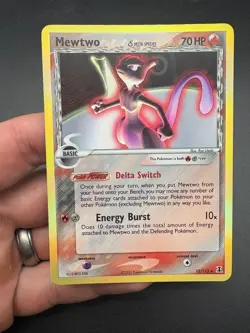 Mewtwo #12 Ex Delta Species Holo Rare Pokemon 2005 LP+ - Image 1