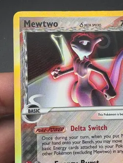 Mewtwo #12 Ex Delta Species Holo Rare Pokemon 2005 LP+ - Image 4