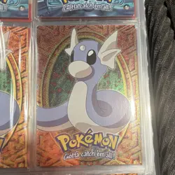 Topps Dratini Holo Pokemon Topps Series 1 Common English Standard Pokemon TCG - Image 1