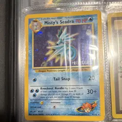 WotC Promo Misty's Seadra 009/132 Promo Prerelease Holo 70 HP English - Image 1