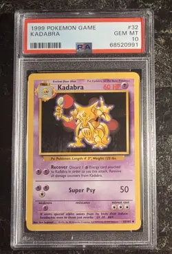 1999 Pokemon Base Set Kadabra #32 PSA 10 Gem Mint WOTC Unlimited TCG - Image 1