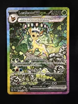 Pokemon TCG Leafeon EX Prismatic Evolutions 144/131 SIR NM - Image 1