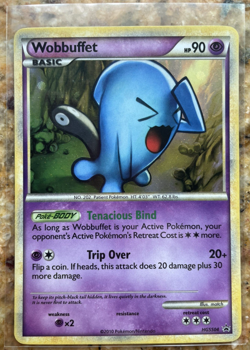 Pokemon TCG 2010 HeartGold SoulSilver Holo Wobbuffet HGSS04 (LP) - Image 1
