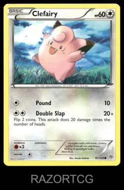 CLEFAIRY 97/135 C PLASMA STORM POKEMON LP - Image 2