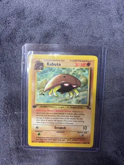 Pokemon Fossil 1st Edition Common 50/62 Kabuto NM - Image 1