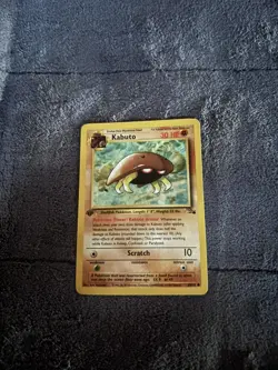 Pokemon Fossil 1st Edition Common 50/62 Kabuto NM - Image 3