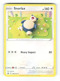 Snorlax 109/159 Rare Crown Zenith Pokemon Near Mint - Image 1