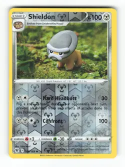 Shieldon 109/189 Uncommon Astral Radiance Pokemon Reverse Holo Near Mint - Image 1