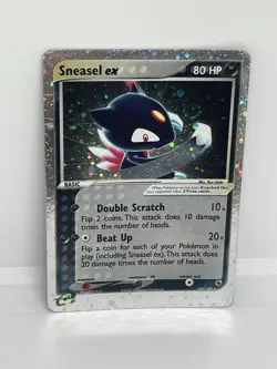 Pokemon TCG Sneasel ex 103/109 Ruby & Sapphire EX Holo UR 2003 80 HP SWIRL - Image 2