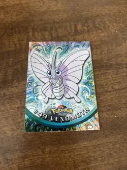 2000 Topps Chrome Pokemon TV Animation Edition Venomoth #49 (Teardrop holo) - Image 2