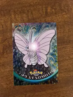 2000 Topps Chrome Pokemon TV Animation Edition Venomoth #49 (Teardrop holo) - Image 4
