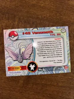 2000 Topps Chrome Pokemon TV Animation Edition Venomoth #49 (Teardrop holo) - Image 5