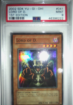 2002 Vintage Yu-Gi-Oh! Lord of D. 1st Ed Ultra Rare Holo PSA 9 MINT - Image 1