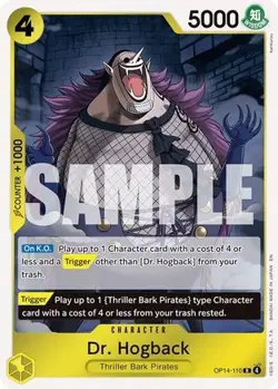 DR. HOGBACK - OP14-110 - RARE - THE AZURE SEA'S SEVEN - ONE PIECE - NM - Image 1