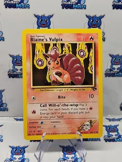 Pokemon Blaine's Vulpix Gym Challenge 66/132 LP - Image 1