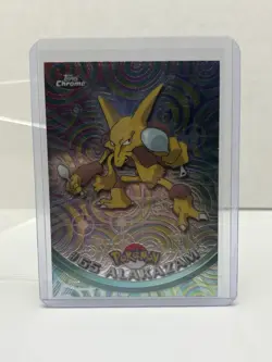 1999 Topps Pokemon Blue Logo TV Animation Edition Alakazam #65 - Image 1