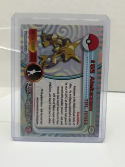 1999 Topps Pokemon Blue Logo TV Animation Edition Alakazam #65 - Image 2