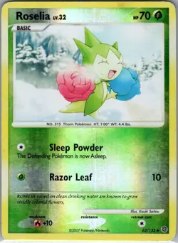 Roselia 62/132 Reverse Holo - Secret Wonders - Pokemon Card - LP - Image 1