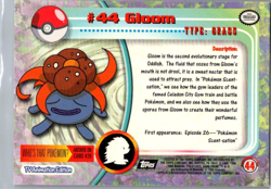 1999 Topps Pokemon TV Animation Series 1 - Gloom #44 Trading Card - Image 2