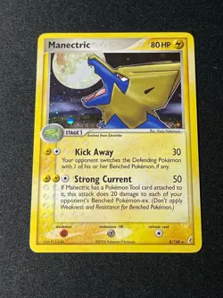 Pokemon Ex Crystal Guardians Manectric Holo 8/100 - Excellent Condition Card - Image 1