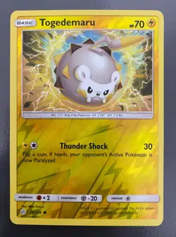 Togedemaru 74/236 Reverse Holo Cosmic Eclipse | NM/MT | Pokemon Trading Card TCG - Image 1
