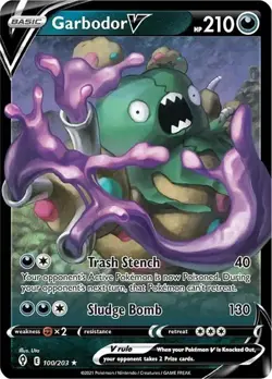 Garbodor V 100/203 Holo Ultra Rare Evolving Skies | NM/MT | Pokemon Card TCG - Image 1