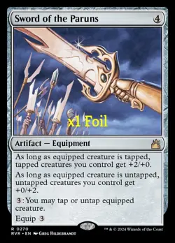 MTG Foil Ravnica Remastered RVR Sword of the Paruns MINT (SELECT) - Image 2