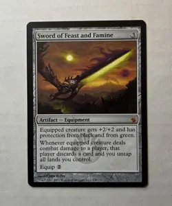 Sword of Feast and Famine - LP/NM - Mirrodin Besieged MTG Magic Card English - Image 1