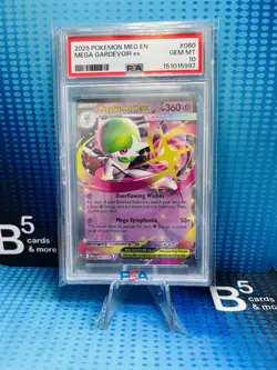 2025 Pokemon Mega Evolutions # 060 Mega Gardevoir EX PSA 10 GEM MINT - Image 1