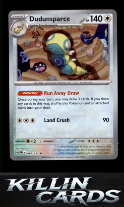 Dudunsparce (Poke Ball Pattern) 080/131 Pokemon Rare SV: Prismatic Evolutions Ca - Image 1