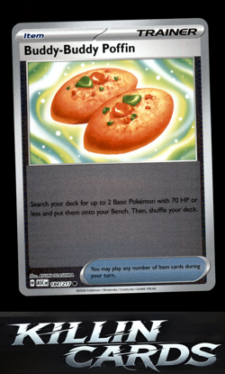 Reverse Holofoil Buddy-Buddy Poffin 184/217 Pokemon Common ME: Ascended Heroes C - Image 1