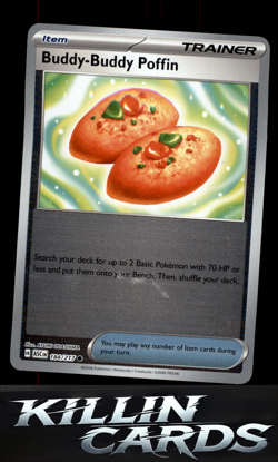 Reverse Holofoil Buddy-Buddy Poffin 184/217 Pokemon Common ME: Ascended Heroes C - Image 1