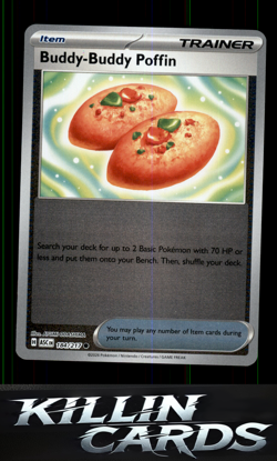 Reverse Holofoil Buddy-Buddy Poffin 184/217 Pokemon Common ME: Ascended Heroes C - Image 1